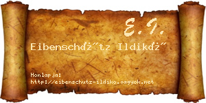Eibenschütz Ildikó névjegykártya